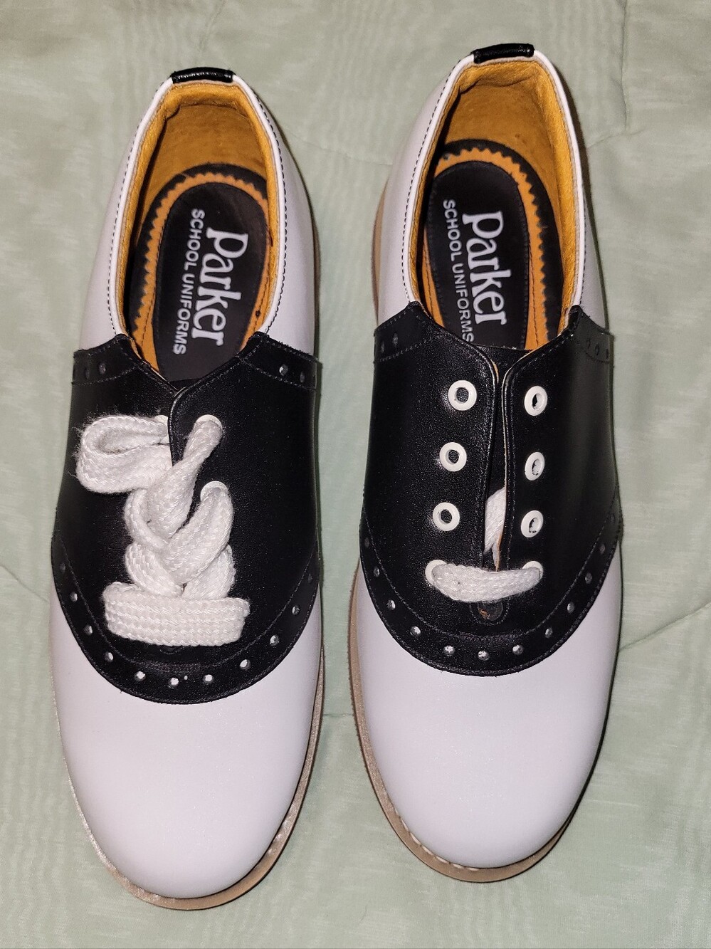 Parker Kids Black and White Dress Shoes